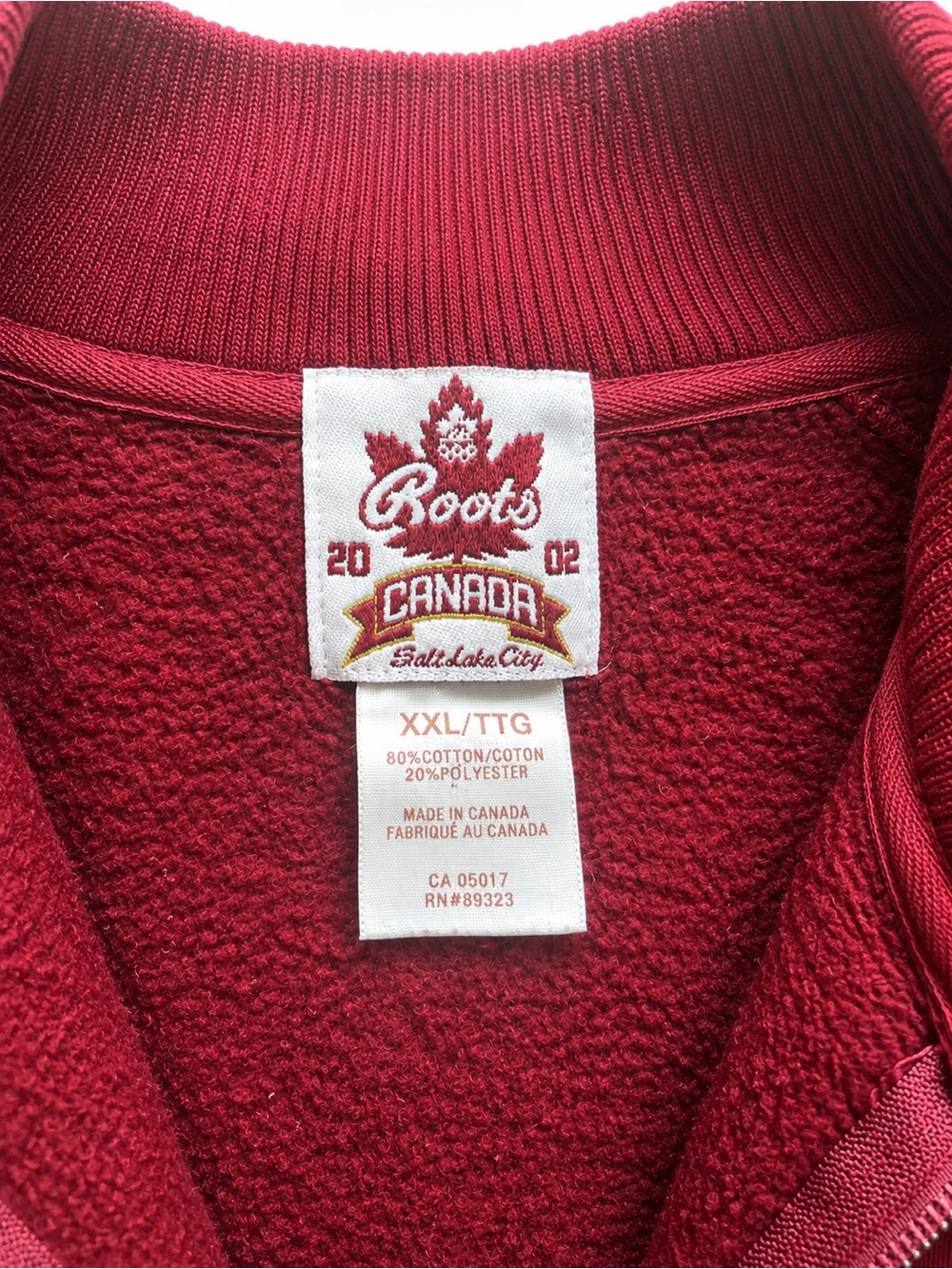 Vintage Roots 2002 Olympics Team Canada Full Zip Jacket XXL Burgundy - Picture 3 of 6